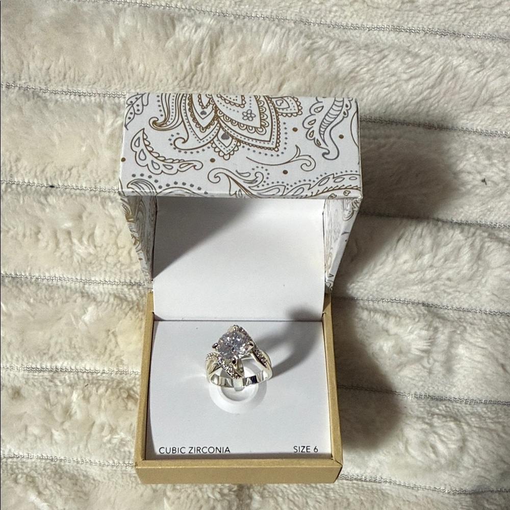 Charter Club Elegant Silver Cubic Zirconia Ring
